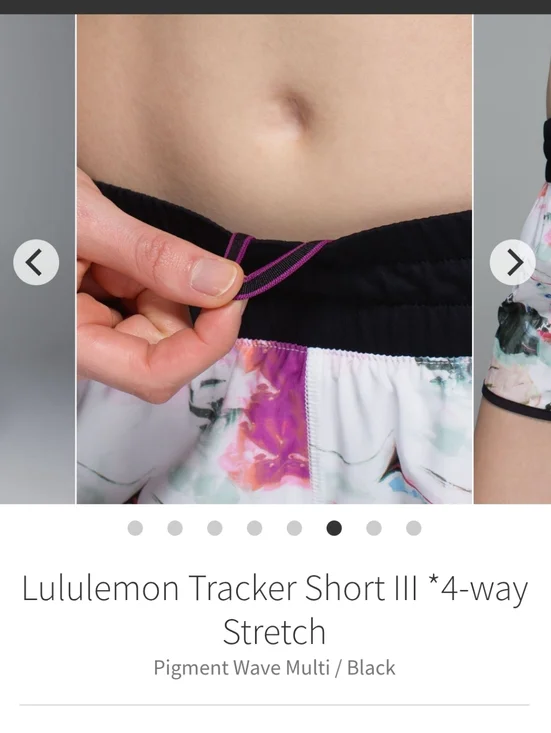 lululemon Women's Tracker Shorts - Four Way Stretch Size 8 - Picture 5 of 11